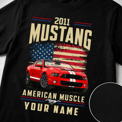 2011 Mustang Muscle Car Personalized Apparel