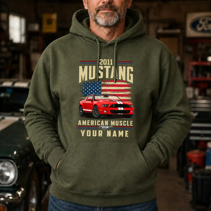 2011 Mustang Muscle Car Personalized Apparel