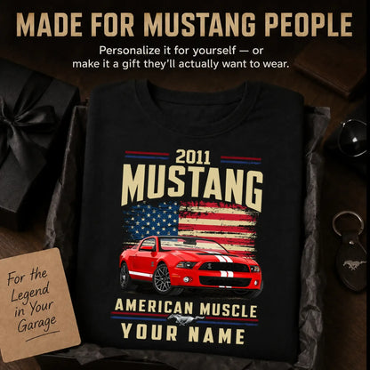 2011 Mustang Muscle Car Personalized Apparel
