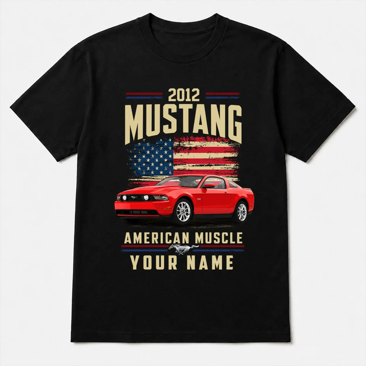2012 Mustang Muscle Car Personalized Apparel