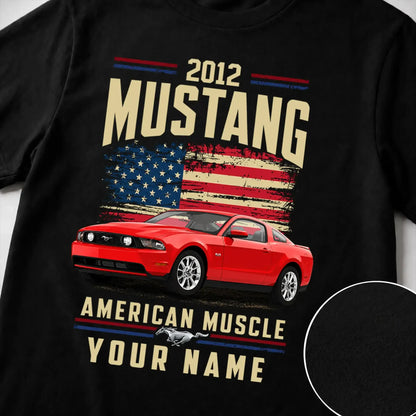 2012 Mustang Muscle Car Personalized Apparel