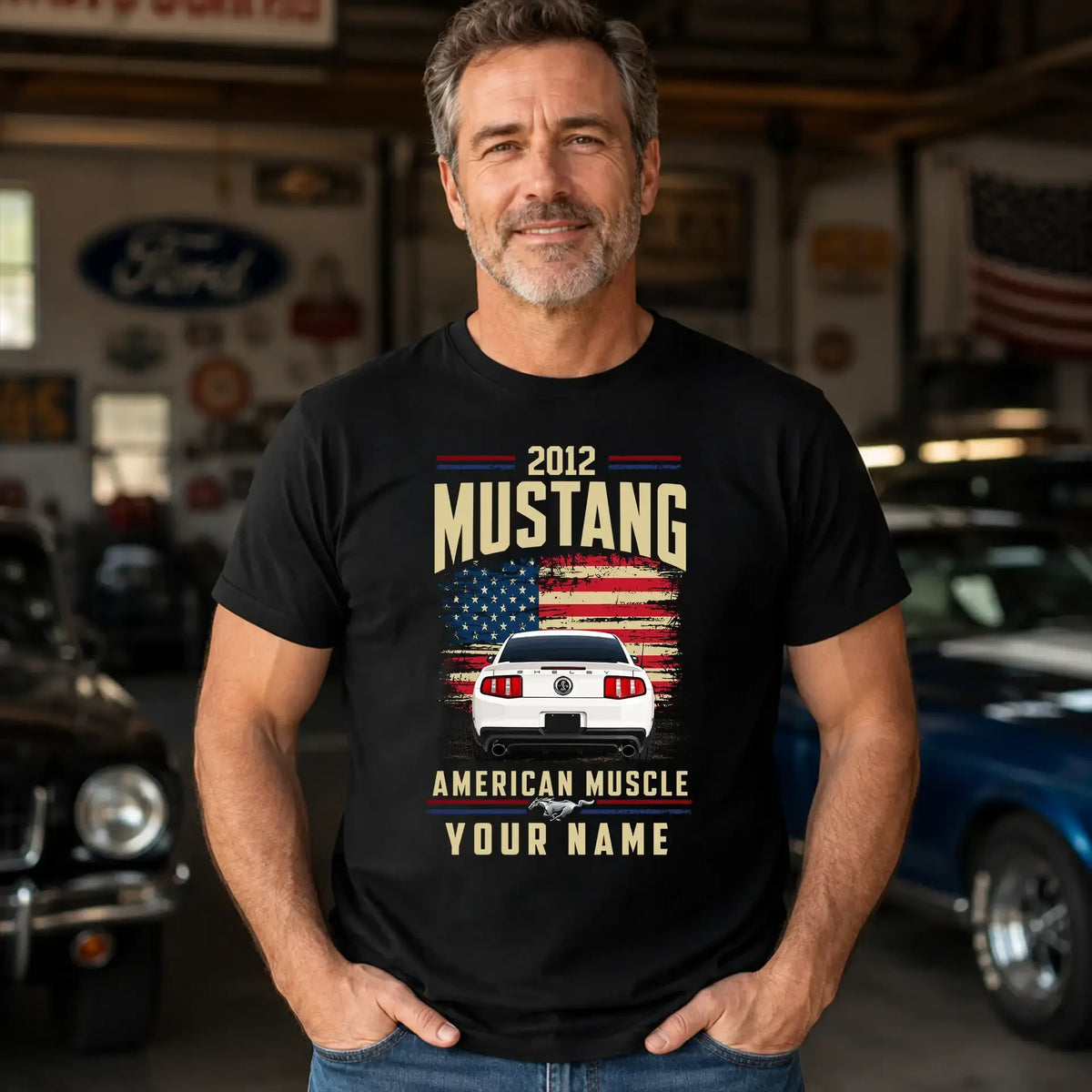 2012 Mustang Muscle Car Personalized Apparel