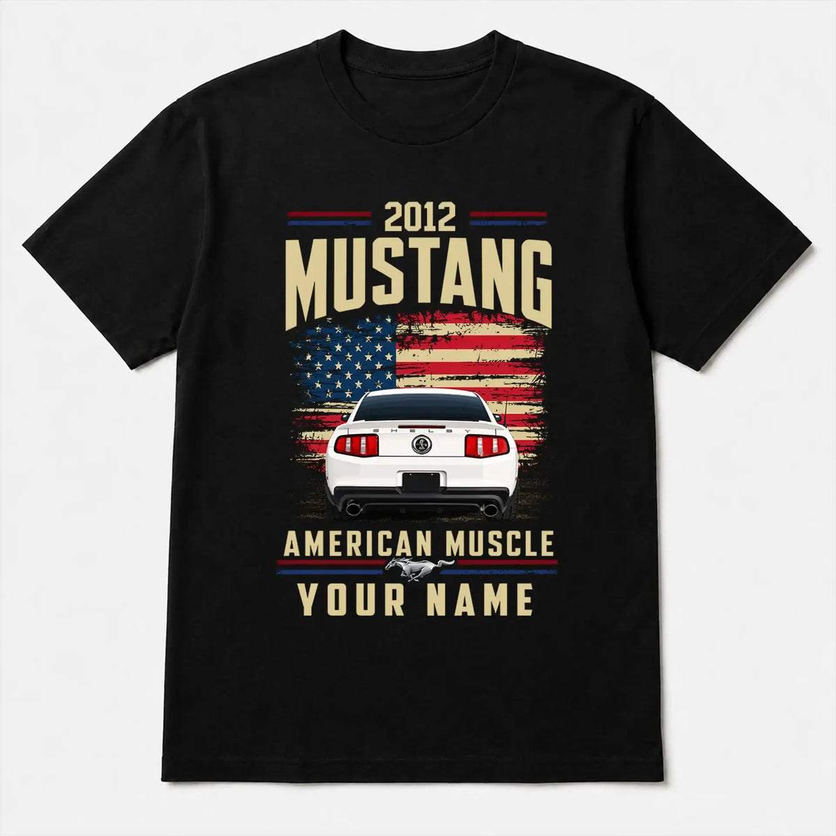 2012 Mustang Muscle Car Personalized Apparel