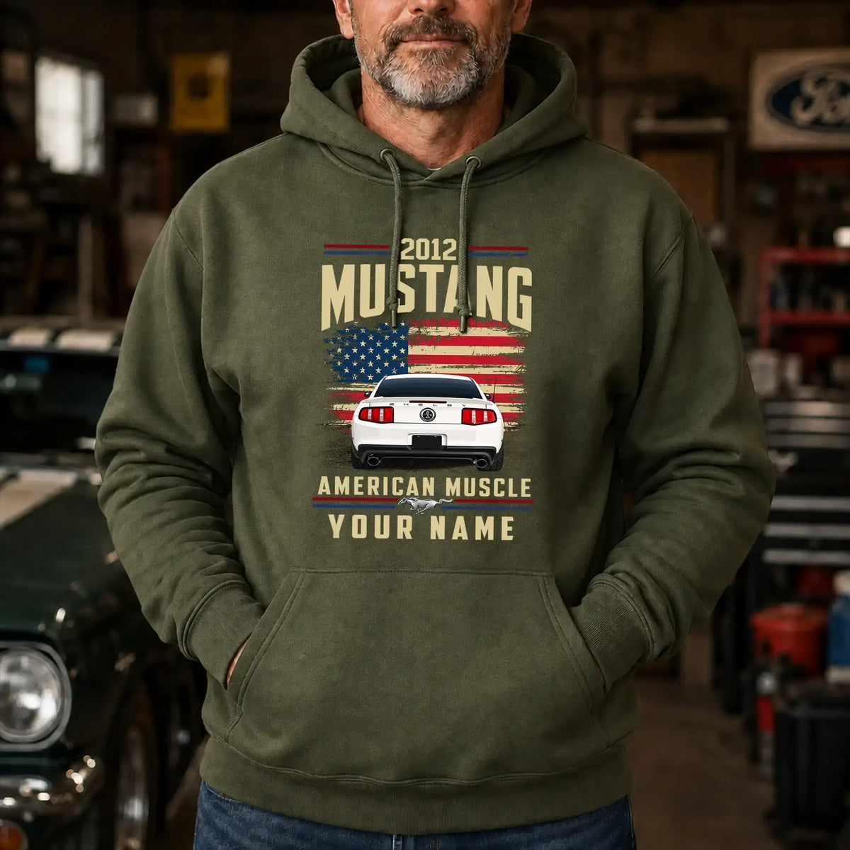 2012 Mustang Muscle Car Personalized Apparel