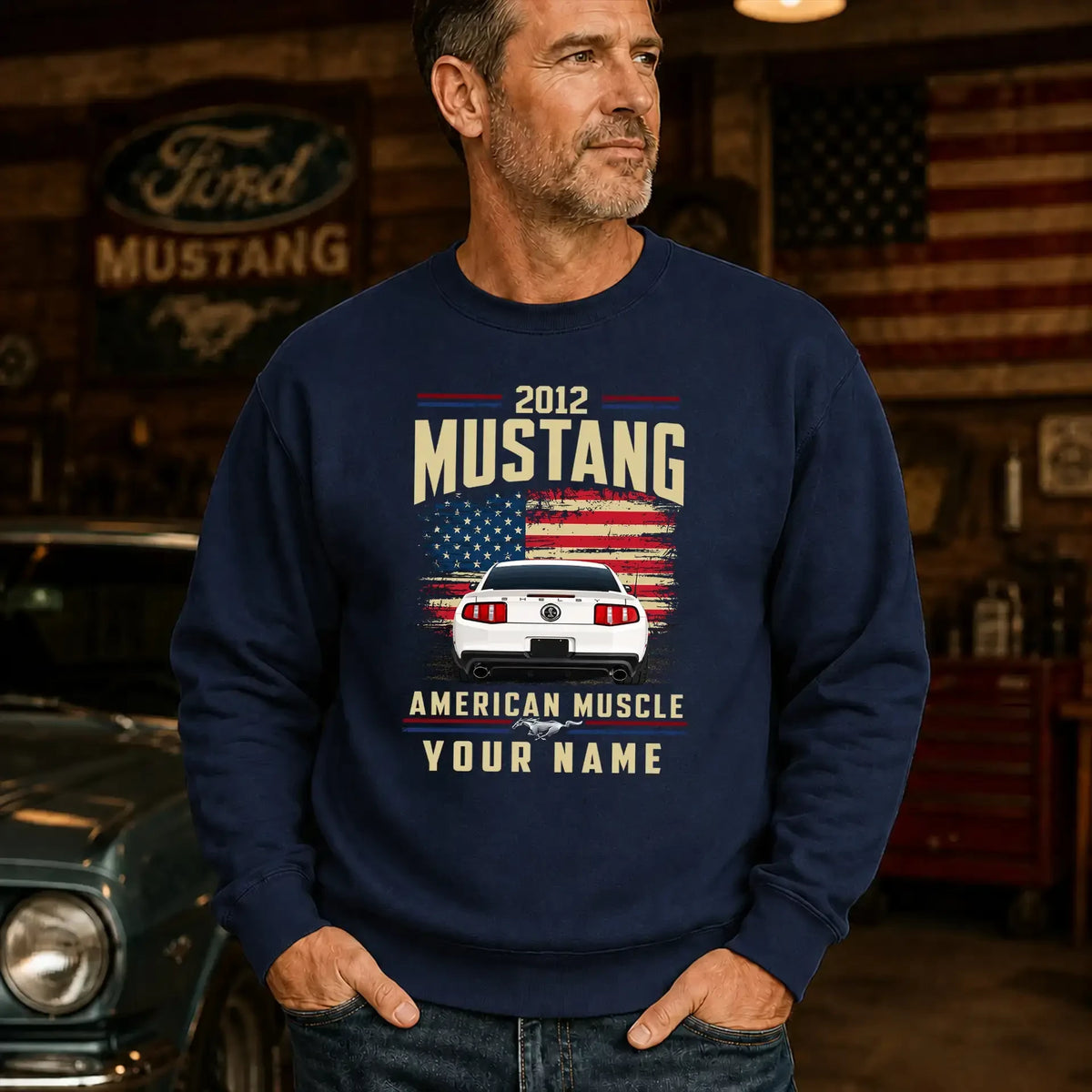 2012 Mustang Muscle Car Personalized Apparel