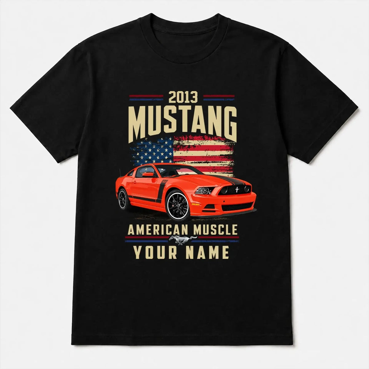 2013 Mustang Muscle Car Personalized Apparel
