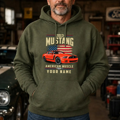 2013 Mustang Muscle Car Personalized Apparel