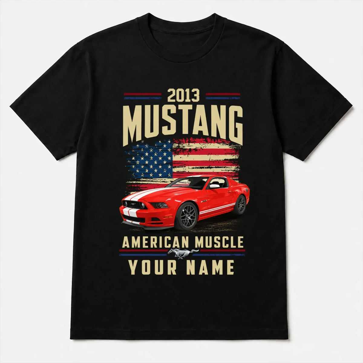 2013 Mustang Muscle Car Personalized Apparel