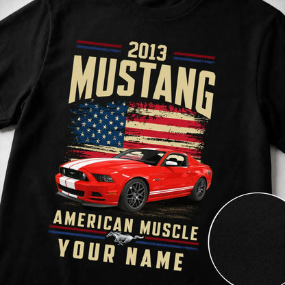 2013 Mustang Muscle Car Personalized Apparel