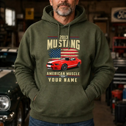 2013 Mustang Muscle Car Personalized Apparel
