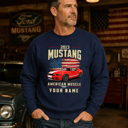 2013 Mustang Muscle Car Personalized Apparel