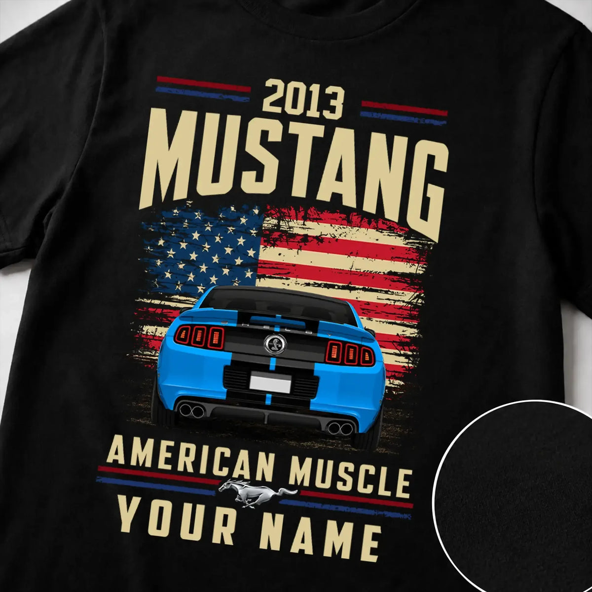 2013 Mustang Muscle Car Personalized Apparel