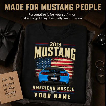 2013 Mustang Muscle Car Personalized Apparel