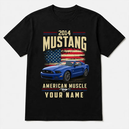 2014 Mustang Muscle Car Personalized Apparel