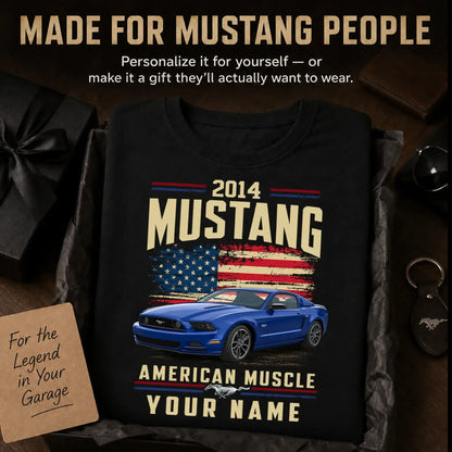 2014 Mustang Muscle Car Personalized Apparel