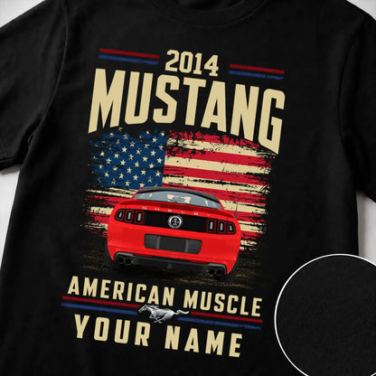 2014 Mustang Muscle Car Personalized Apparel