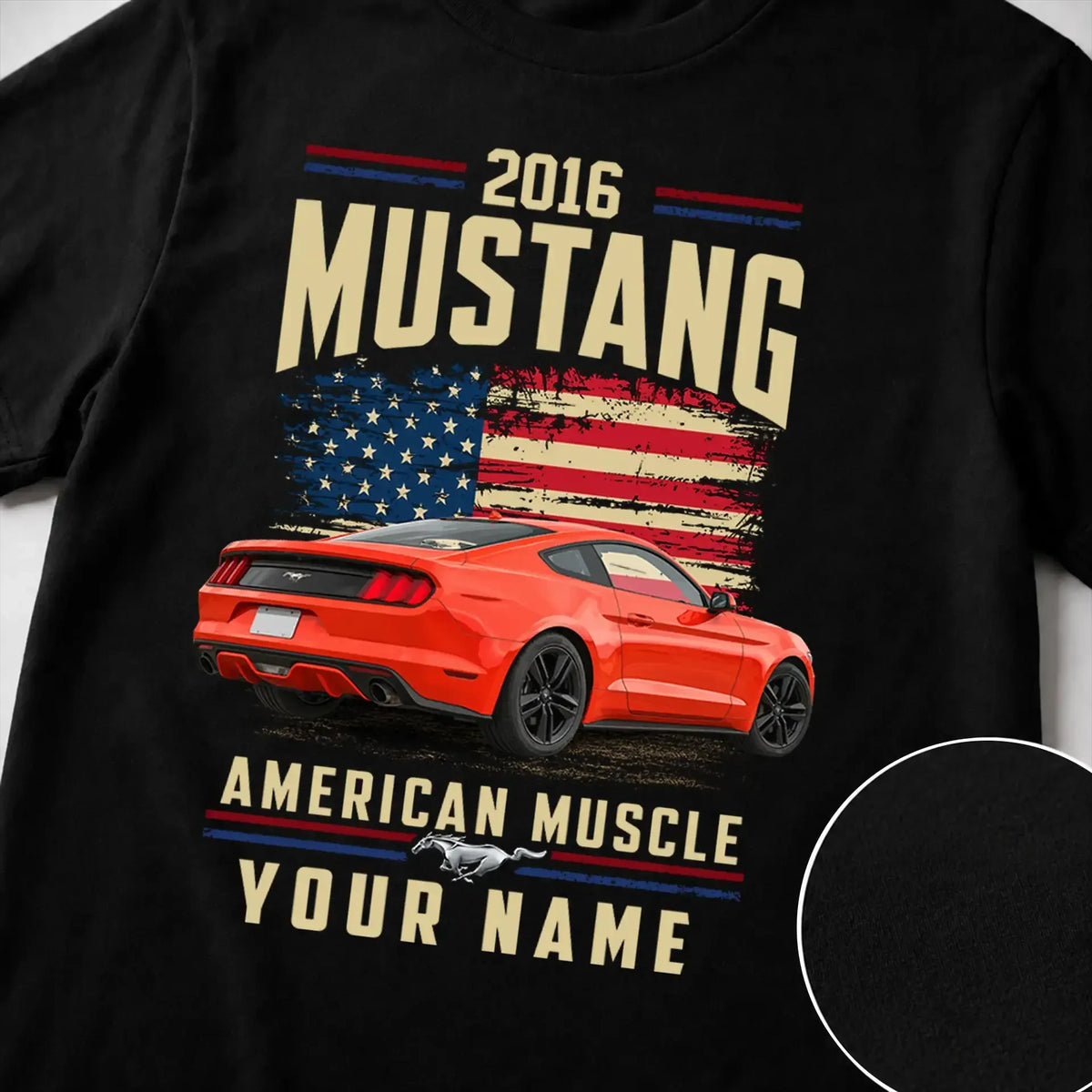 2016 Mustang Muscle Car Personalized Apparel