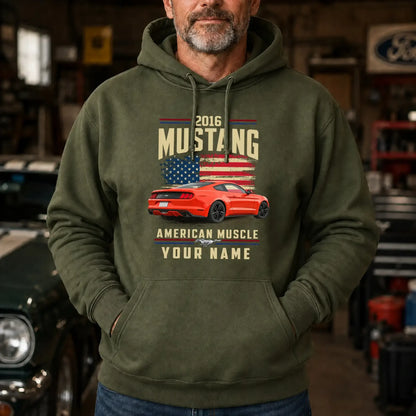 2016 Mustang Muscle Car Personalized Apparel