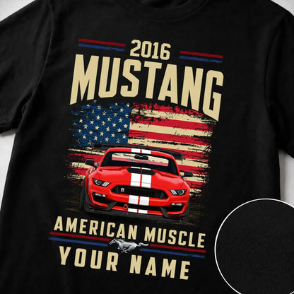 2016 Mustang Muscle Car Personalized Apparel
