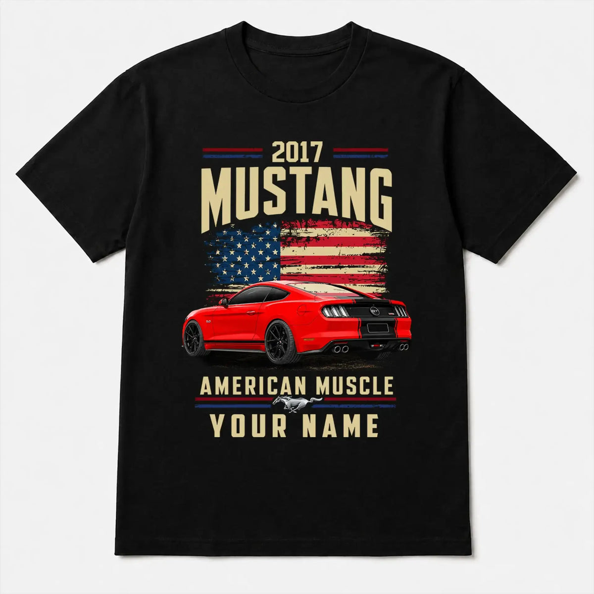 2017 Mustang Muscle Car Personalized Apparel