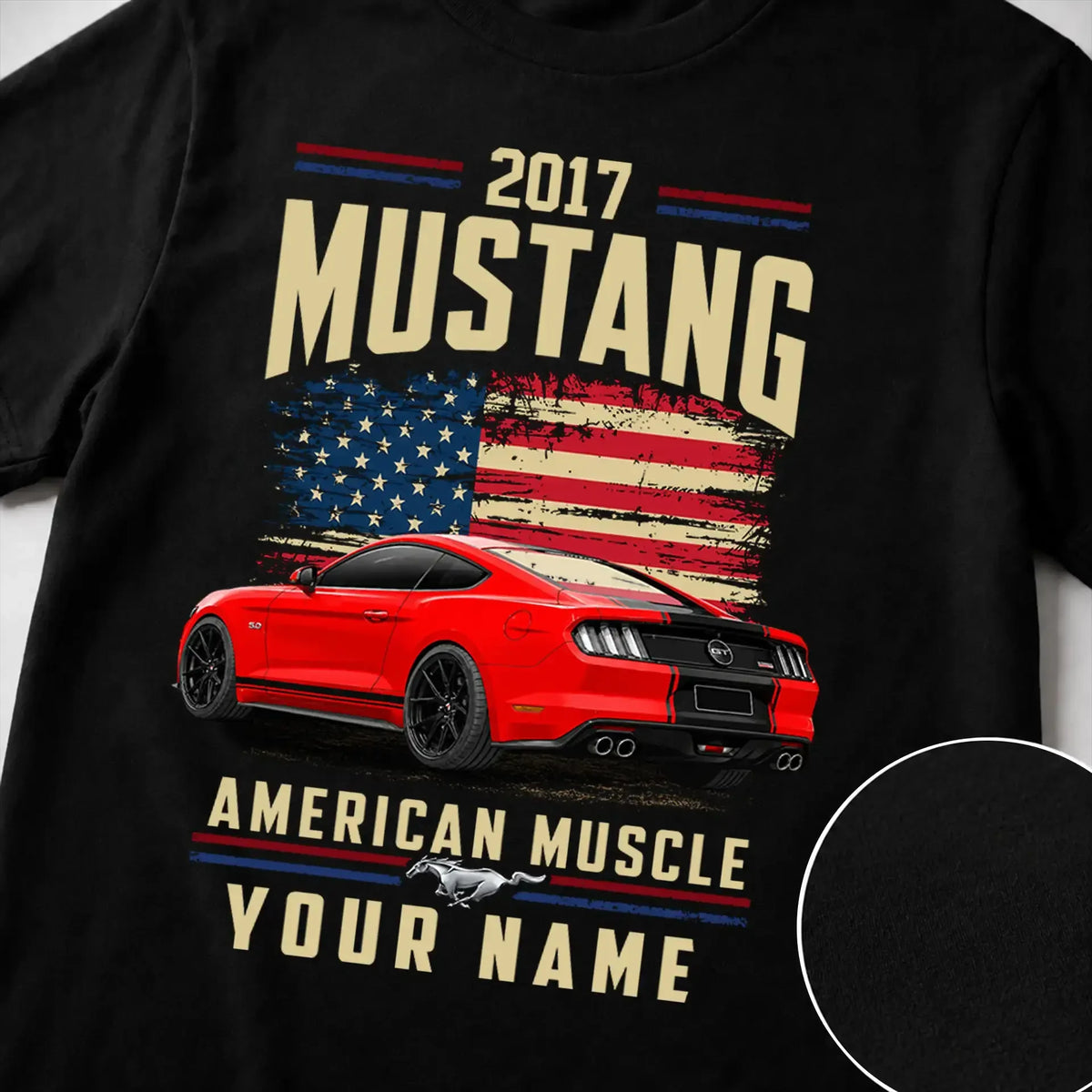 2017 Mustang Muscle Car Personalized Apparel