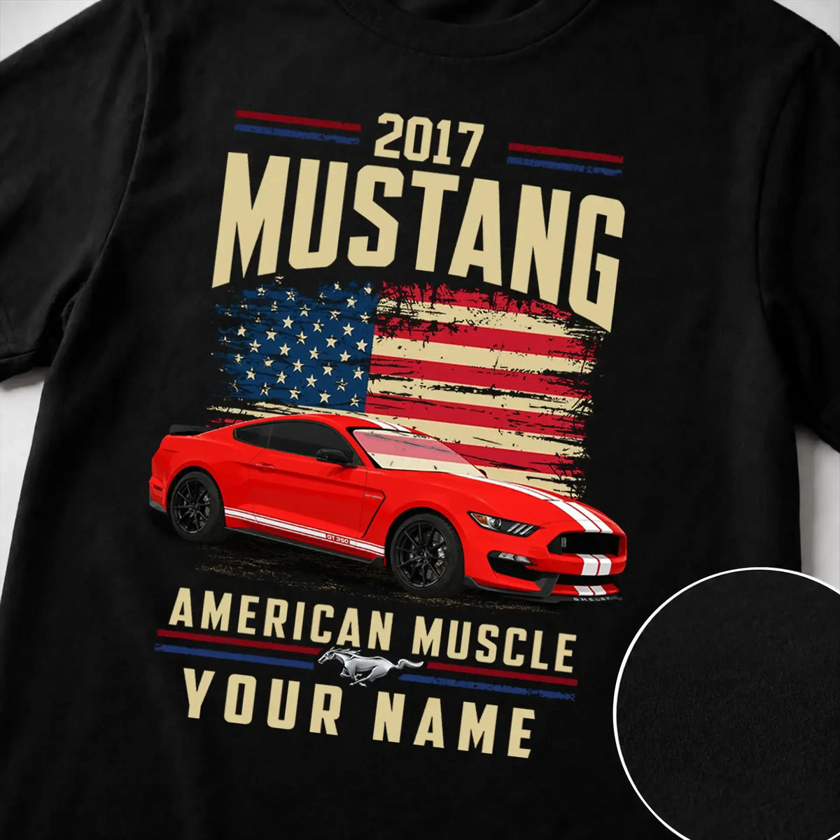 2017 Mustang Muscle Car Personalized Apparel