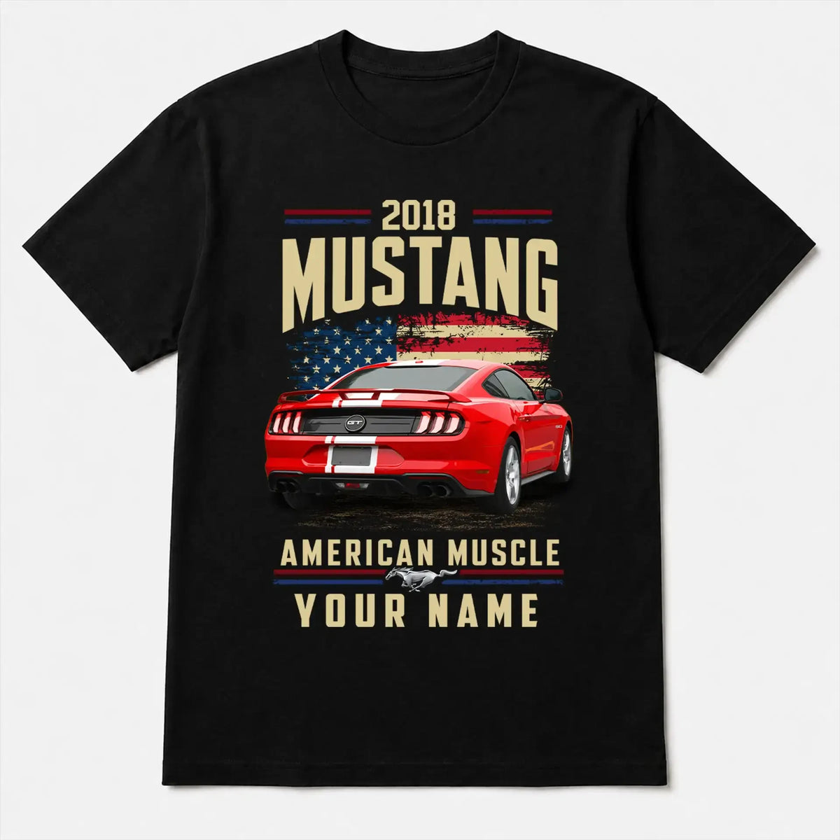 2018 Mustang Muscle Car Personalized Apparel