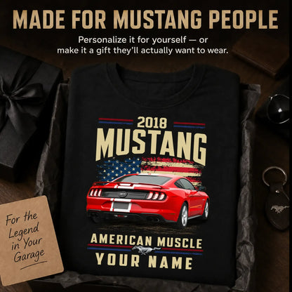 2018 Mustang Muscle Car Personalized Apparel