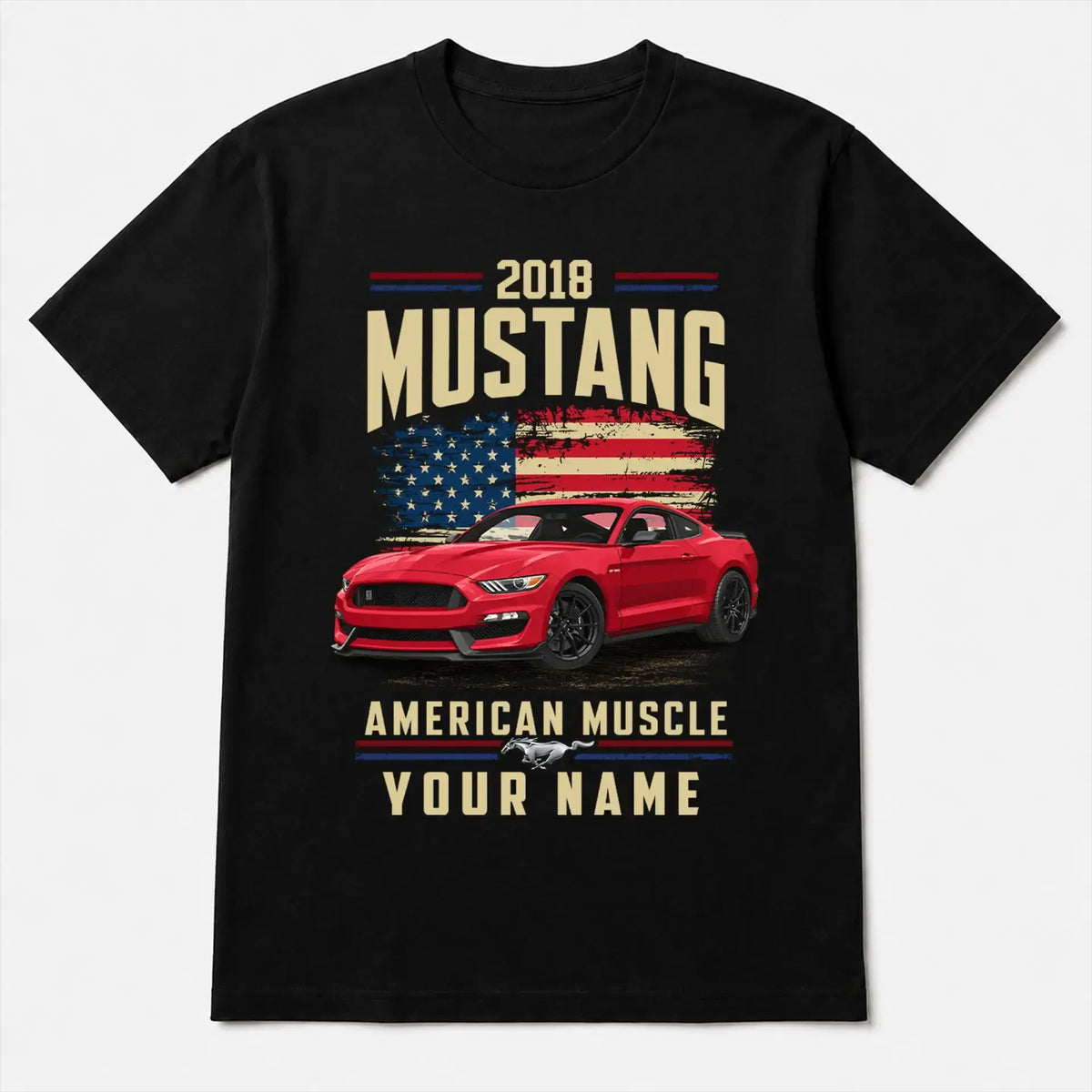 2018 Mustang Muscle Car Personalized Apparel