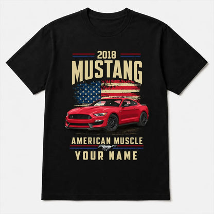 2018 Mustang Muscle Car Personalized Apparel
