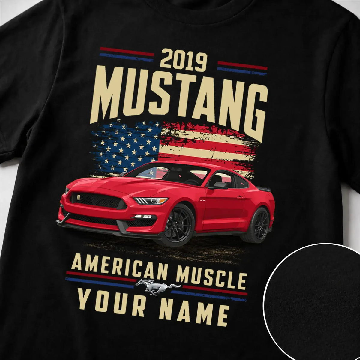 2019 Mustang Muscle Car Personalized Apparel