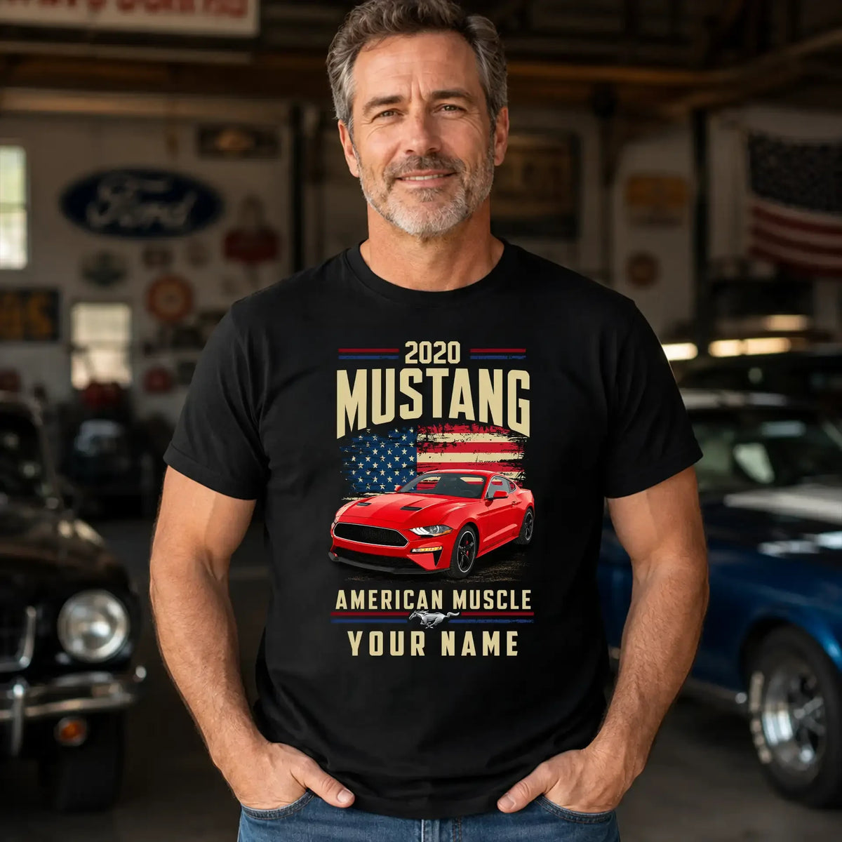 2020 Mustang Muscle Car Personalized Apparel