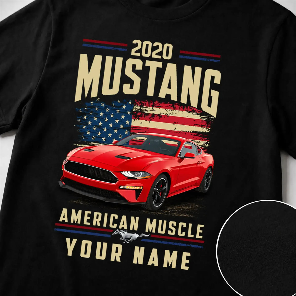 2020 Mustang Muscle Car Personalized Apparel