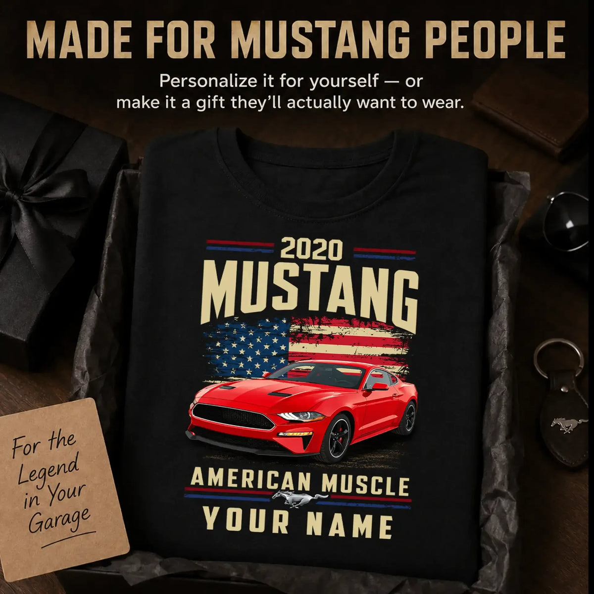 2020 Mustang Muscle Car Personalized Apparel
