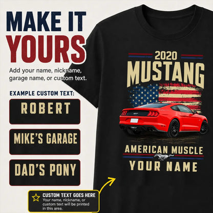 2020 Mustang Muscle Car Personalized Apparel