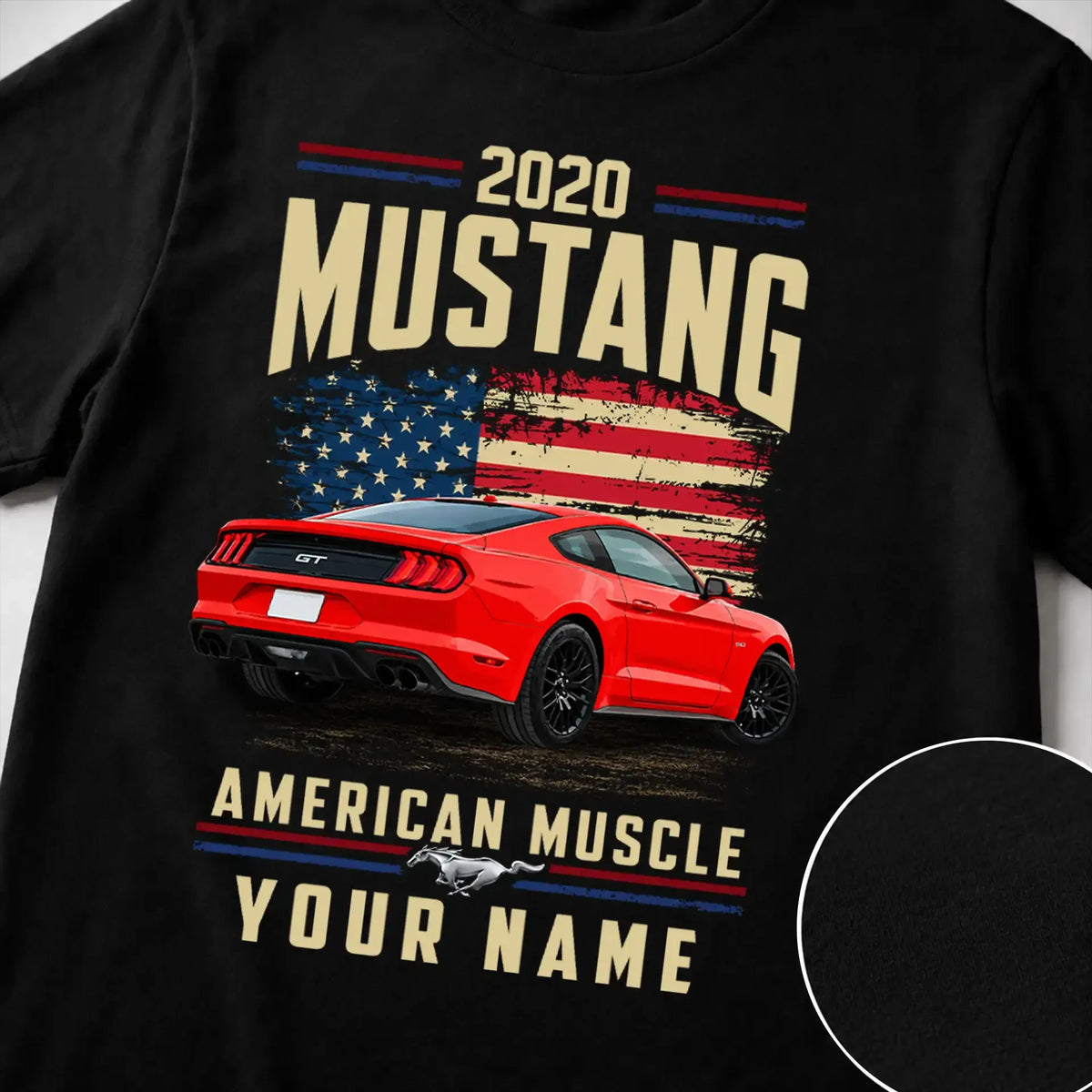 2020 Mustang Muscle Car Personalized Apparel