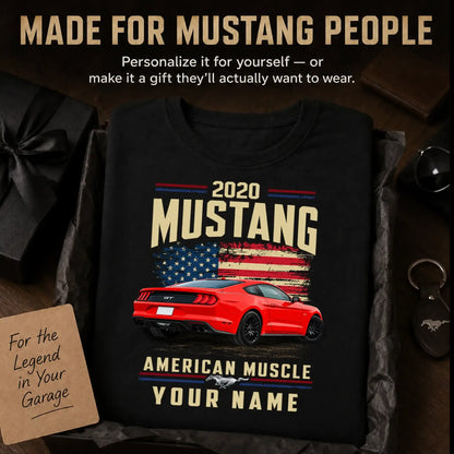 2020 Mustang Muscle Car Personalized Apparel