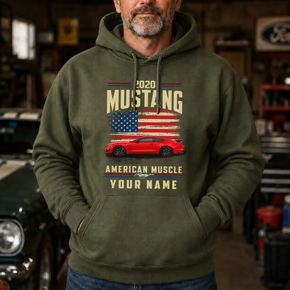 2020 Mustang Muscle Car Personalized Apparel