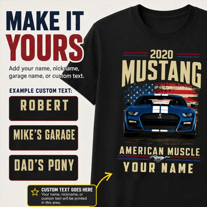 2020 Mustang Muscle Car Personalized Apparel