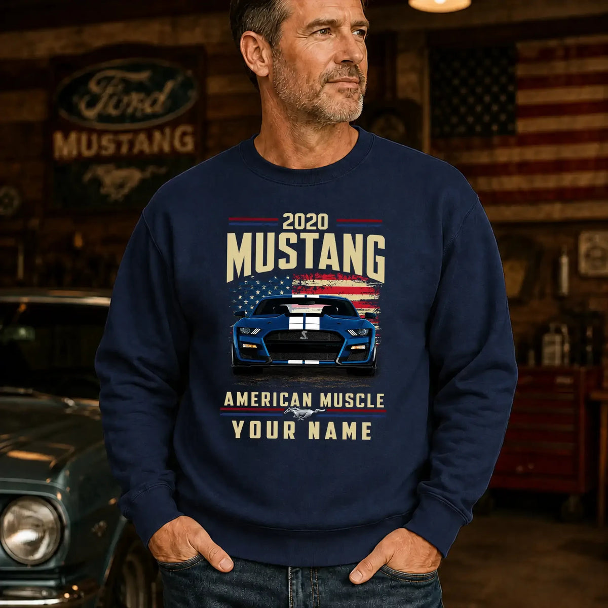 2020 Mustang Muscle Car Personalized Apparel