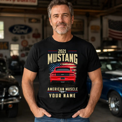 2021 Mustang Muscle Car Personalized Apparel