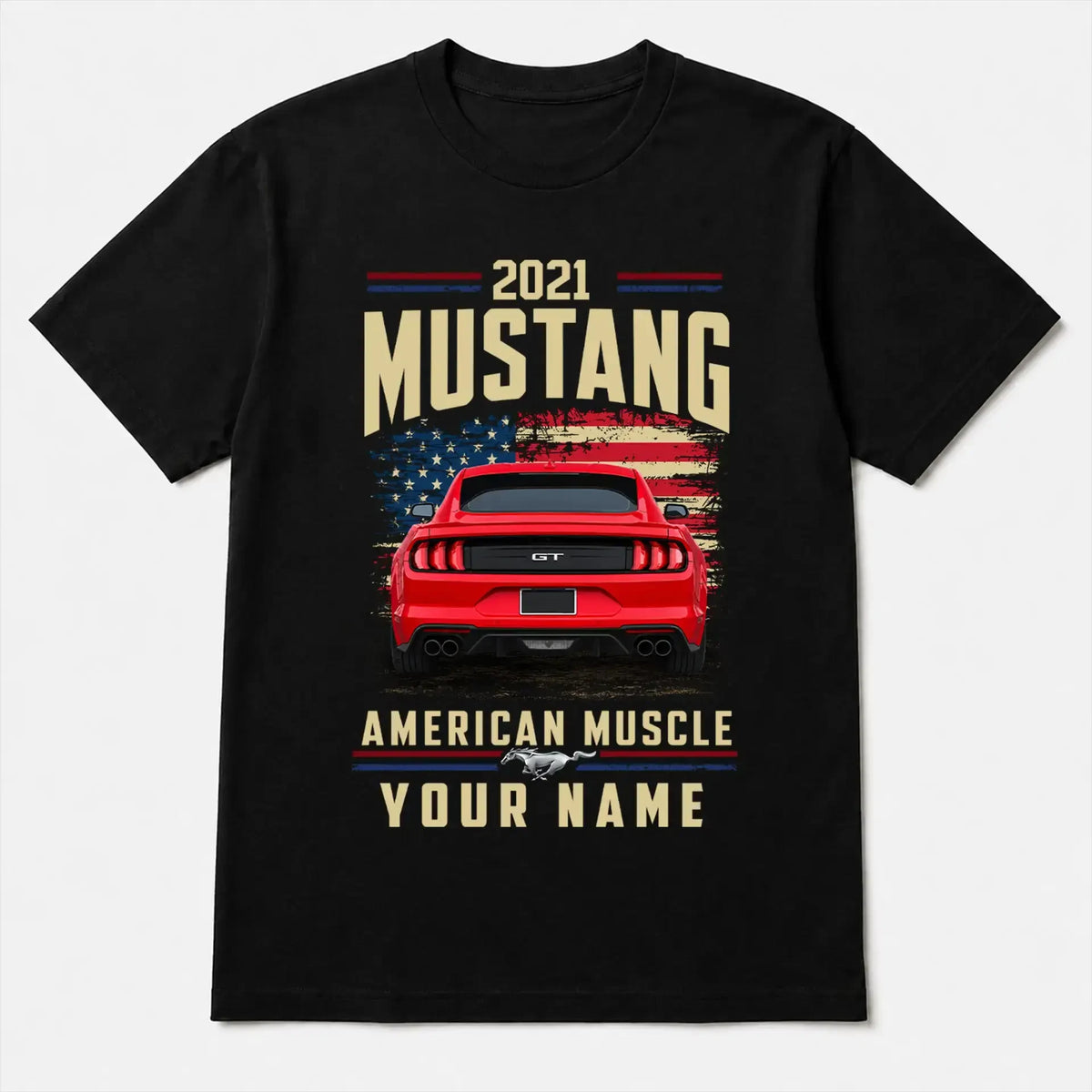 2021 Mustang Muscle Car Personalized Apparel