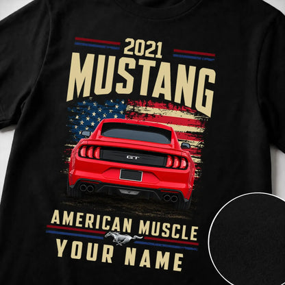 2021 Mustang Muscle Car Personalized Apparel