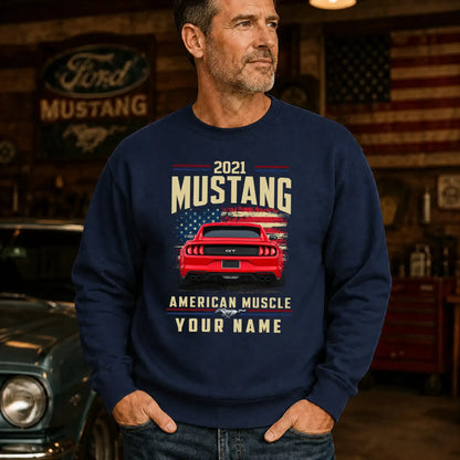 2021 Mustang Muscle Car Personalized Apparel