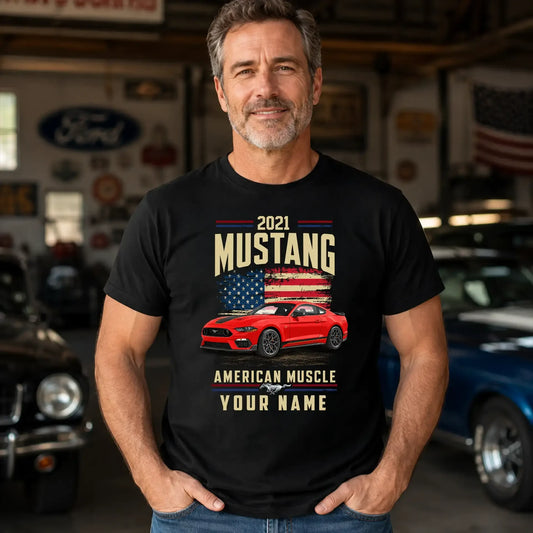 2021 Mustang Muscle Car Personalized Apparel