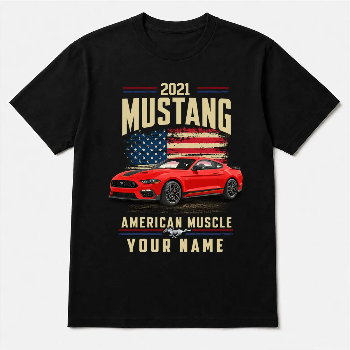2021 Mustang Muscle Car Personalized Apparel