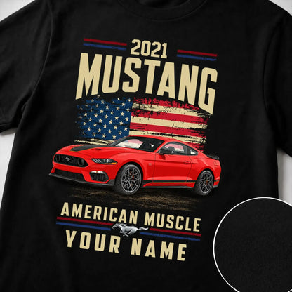 2021 Mustang Muscle Car Personalized Apparel