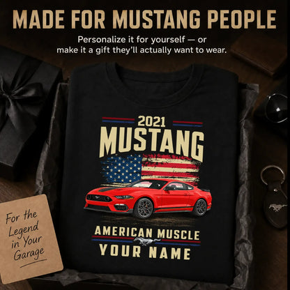 2021 Mustang Muscle Car Personalized Apparel
