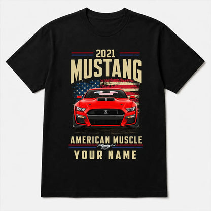 2021 Mustang Muscle Car Personalized Apparel