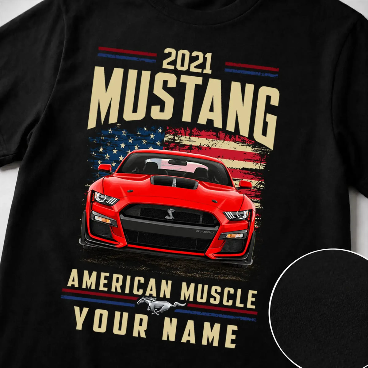 2021 Mustang Muscle Car Personalized Apparel